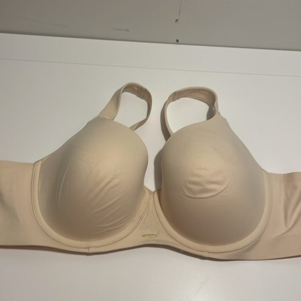 CACIQUE Modern Luxe Lightly Lined Balconette Bra Size 50B Sand Dollar Tan Beige - Picture 4 of 8